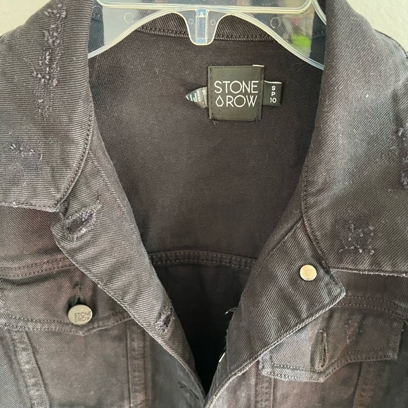 Stone Row Vol Stone Black Denim Jacket - Picture 6 of 10